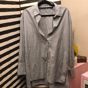 BNWOT Free People Oversized Dress Shirt